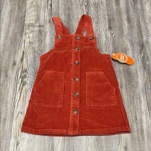 Wonder Nation Kids Corduroy Dress - Rust